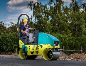 Ammann ARX12 Tandem Roller available from Dennis Barnfield Ltd. Plant machinery sales in the North West since 1964.