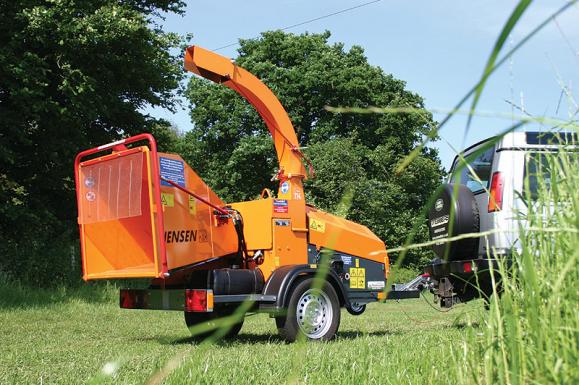 Jensen A530 Wheeled Chipper available from Dennis Barnfield Ltd, tracked chippers in Lancashire, Cumbria and the North West!