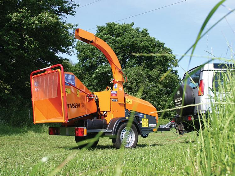 Jensen A530 Wheeled Chipper available from Dennis Barnfield Ltd, tracked chippers in Lancashire, Cumbria and the North West!