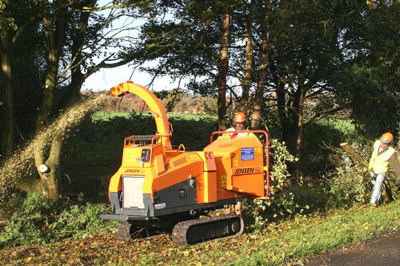 Jensen A540 Tracked Chipper available from Dennis Barnfield Ltd, tracked chippers in Lancashire, Cumbria and the North West!