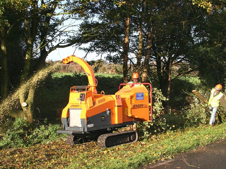 Jensen A540 Tracked Chipper available from Dennis Barnfield Ltd, tracked chippers in Lancashire, Cumbria and the North West!