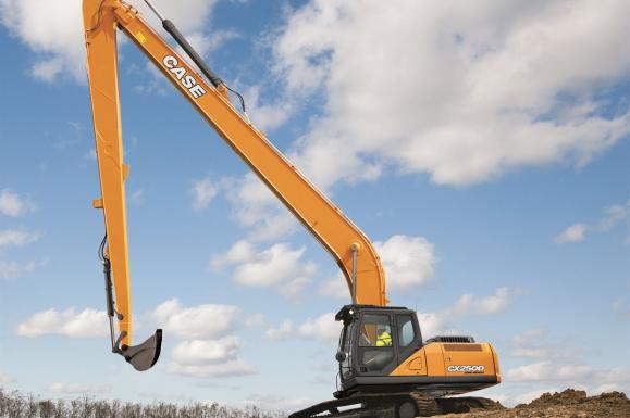 Case long reach excavator available from Dennis Barnfield Ltd. Long reach excavator in Lancashire, Cumbria and the North West.